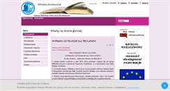 Desktop Screenshot of biblioteka.zbroslawice.pl